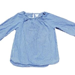 Crewcuts Blue and White Striped Kids Blouse 8y